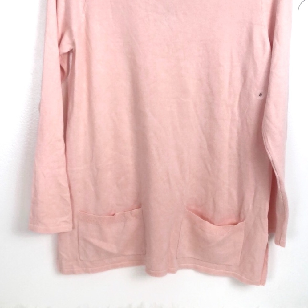 pink two pocket tunic sweater  size small - Picture 4 of 4